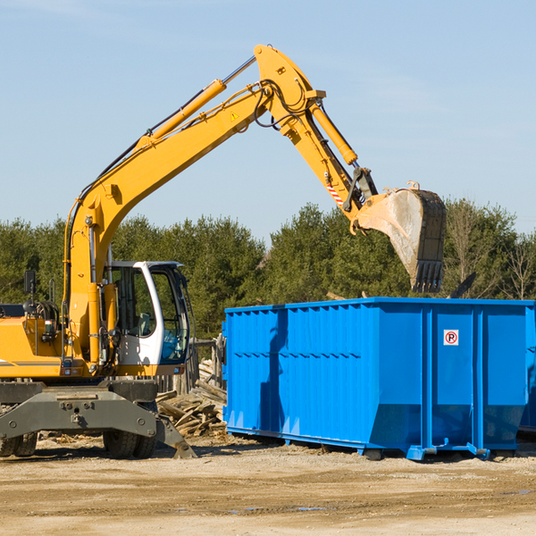 are there any restrictions on where a residential dumpster can be placed in Sharon Grove